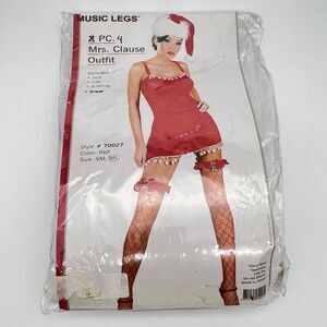 New Music Legs Mrs. Clause Outfit Costume - Size M/L